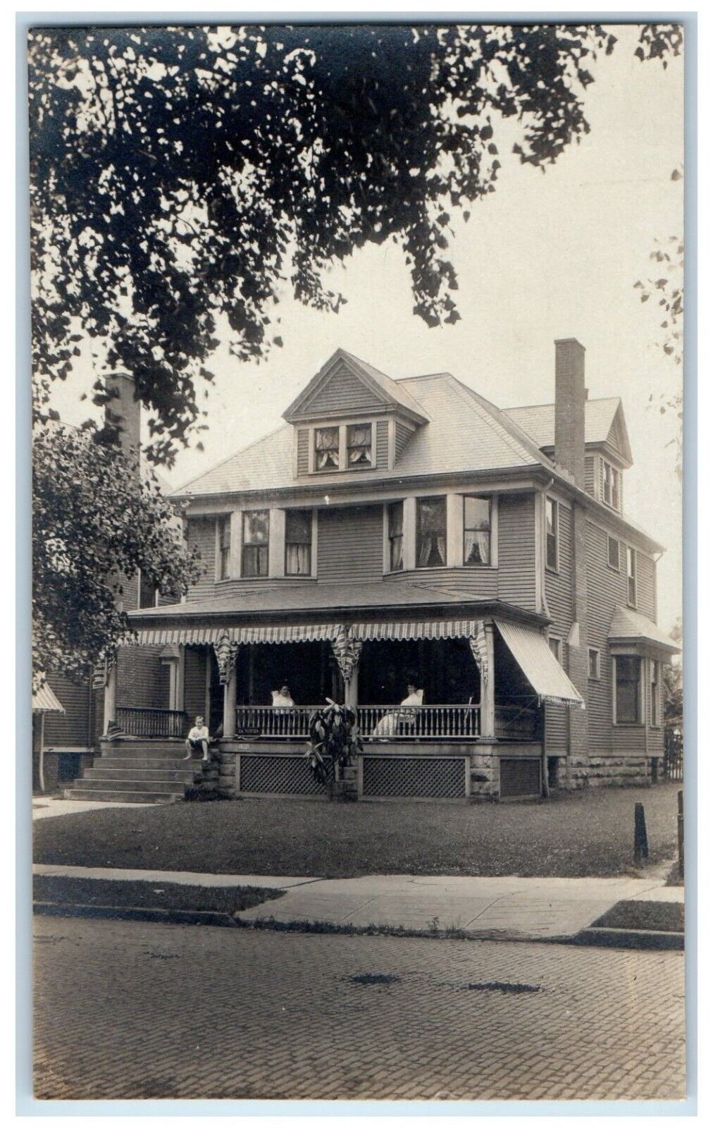 c1910\'s Dr. Porter Residence 1801 Cleveland Ohio OH RPPC Photo Postcard