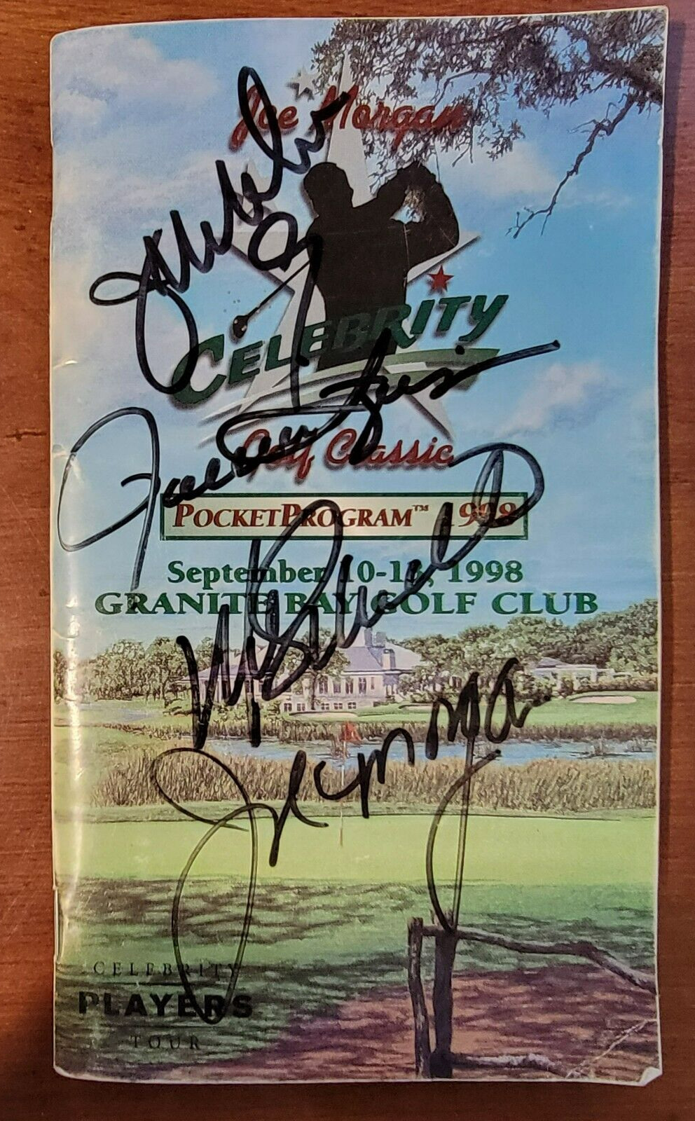 Charles Barkley/Mike Schmidt +Others Signed Pamphlet Celebrity Golf Classic 1998
