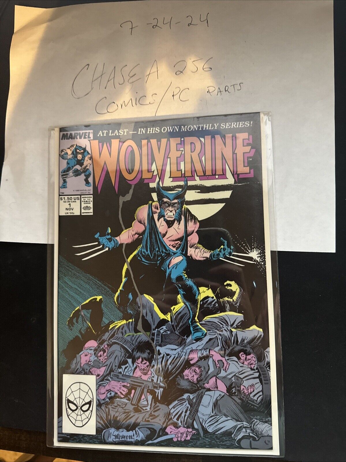 Wolverine #1 (1988) 1st app. of Wolverine as Patch - Near Mint Condition