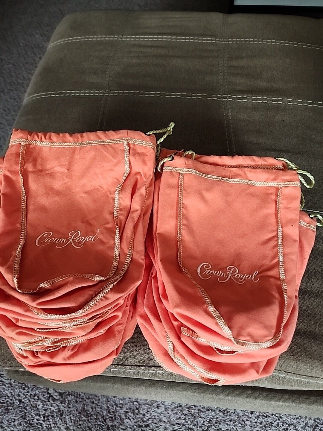 Crown Royal Peach bags Lot Of 50