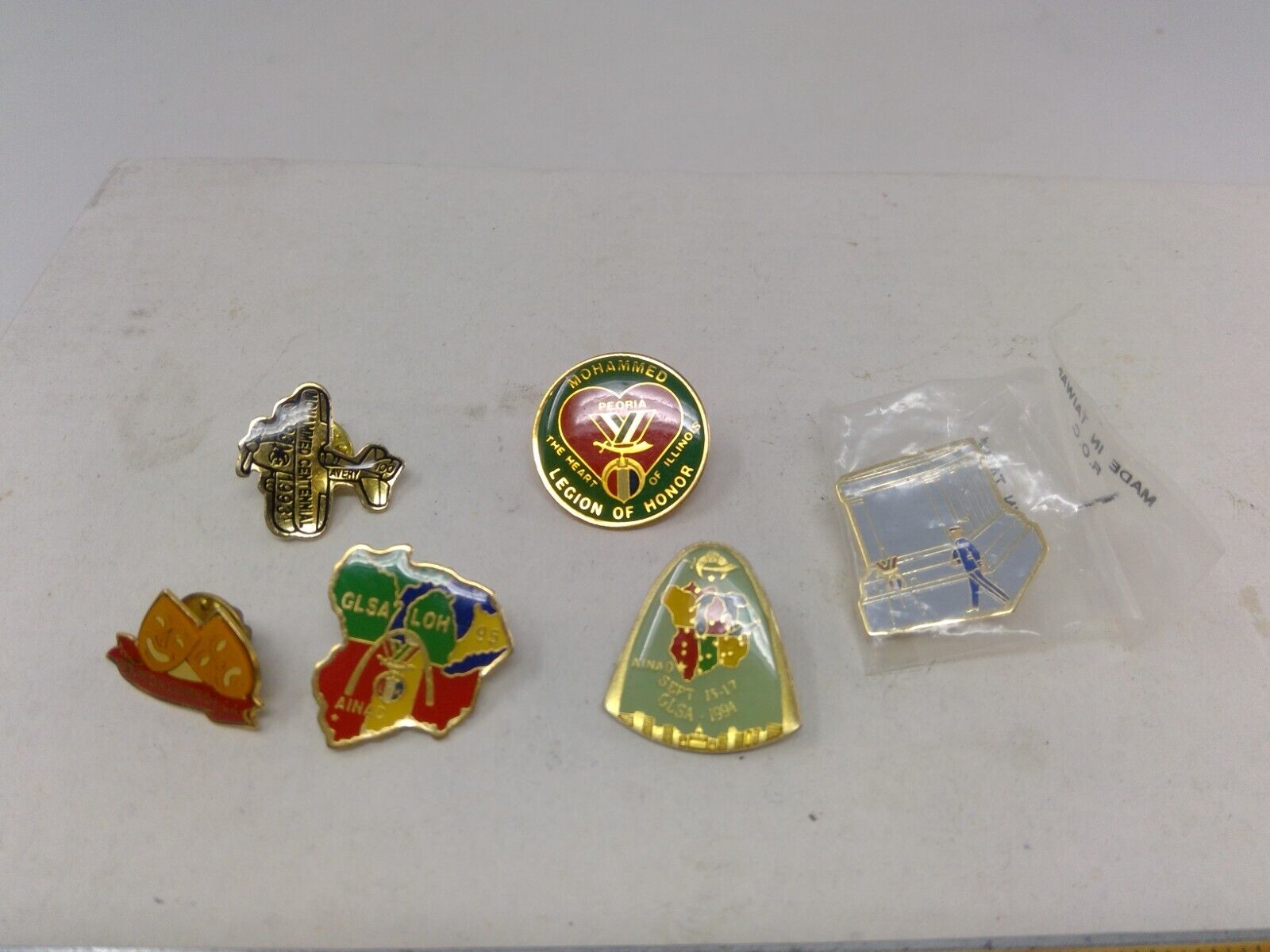 Group of 6 Vintage Mohammed Shriner Pins