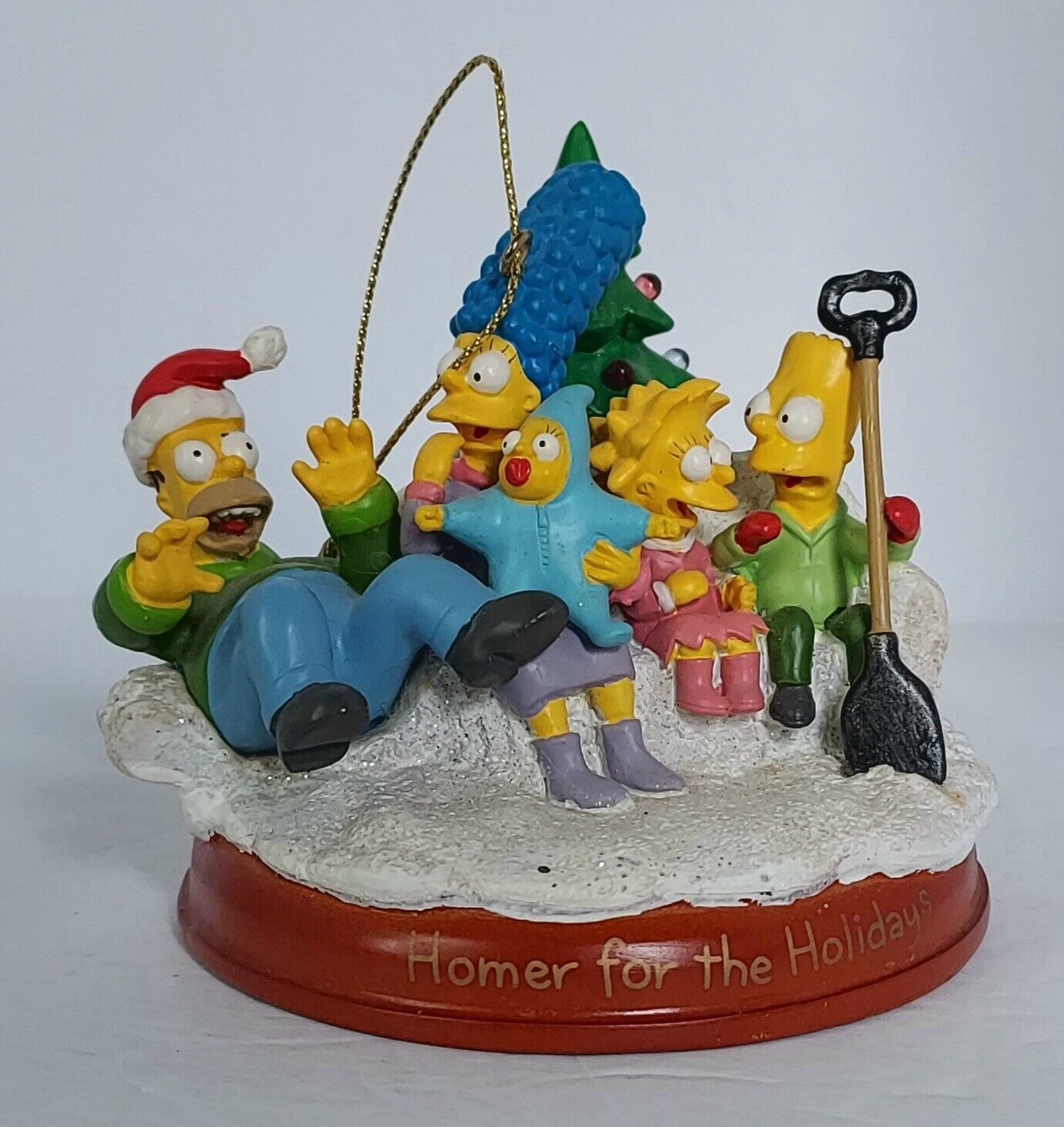Simpsons Bradford Christmas Ornament Illuminated Titled Homer For The Holidays
