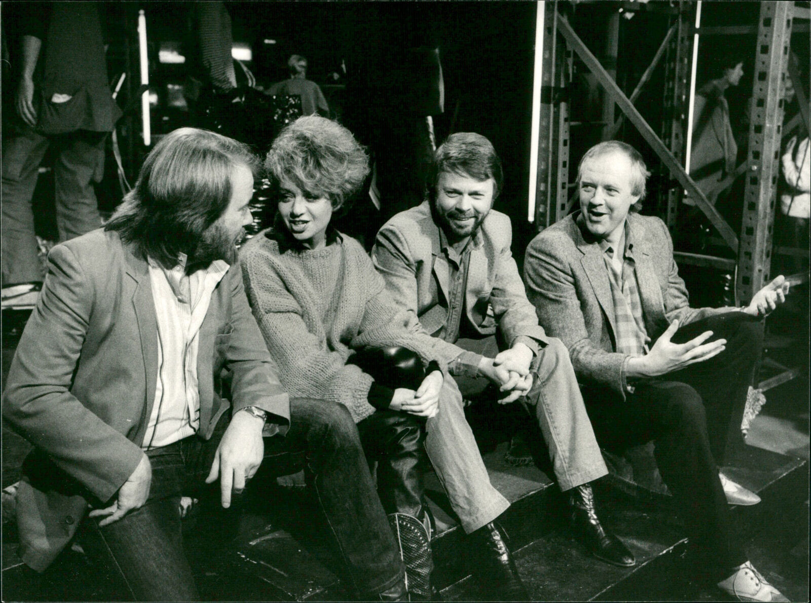 Benny Andersson, Elaine Page, Björn Ulfveaus, T... - Vintage Photograph 2596860