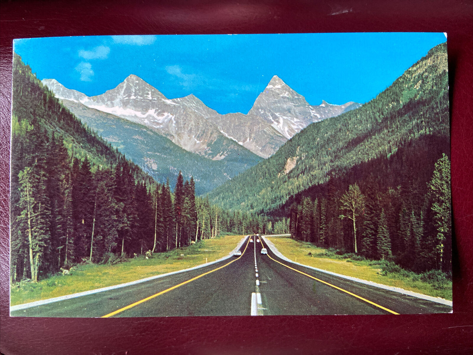 c1960’s Trans-Canada Hwy Mt Sir Donald, Rogers Pass, BC, Canada Vintage Postcard