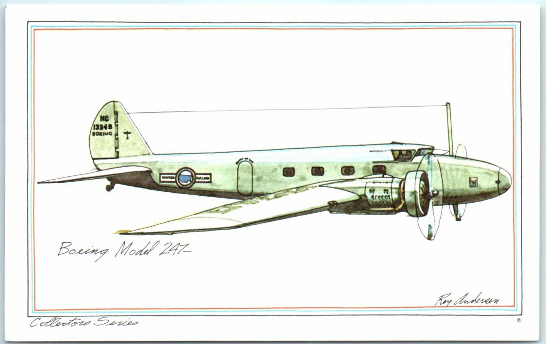 Postcard - Boeing Model 247