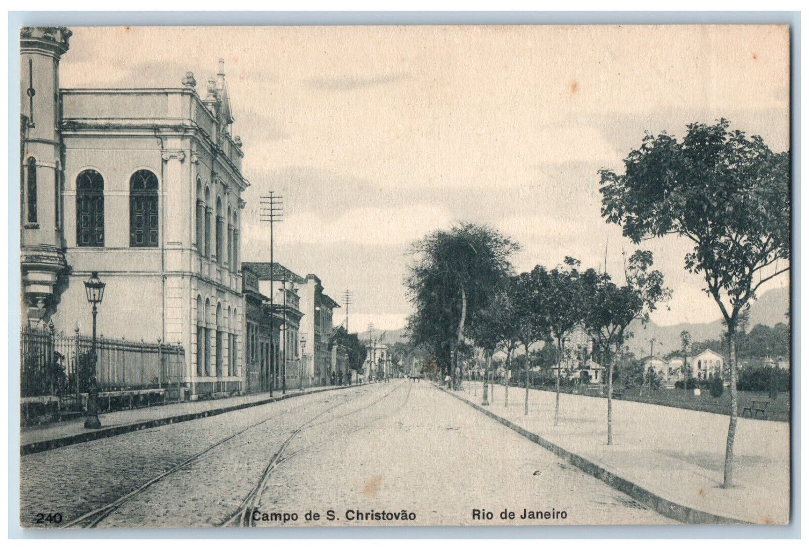 Rio De Janeiro Brazil Postcard Campo De S. Christovao c1905 Unposted