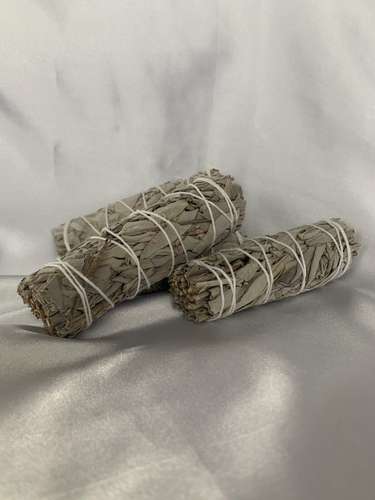 3 Piece - 4 inch Premium White Sage Smudge Sticksfor Cleansing / Purifying Space