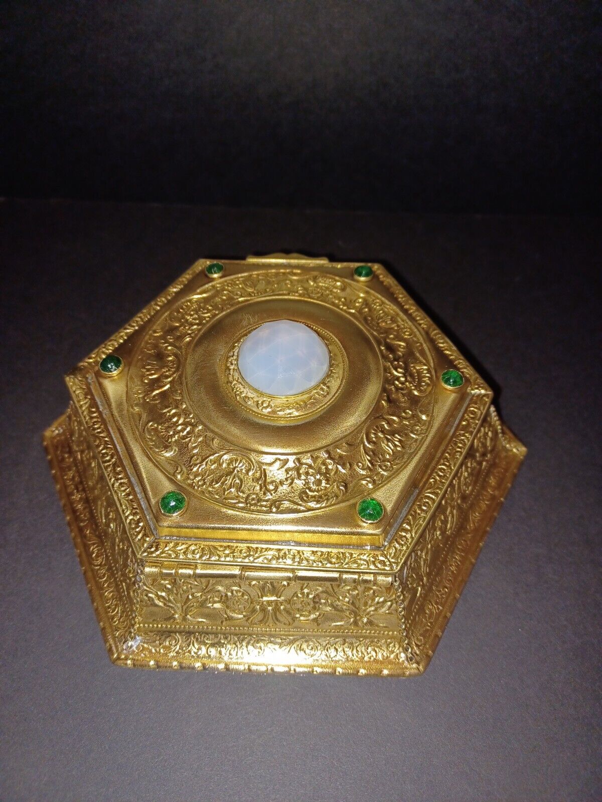 Antique French Brass Jewerly Box