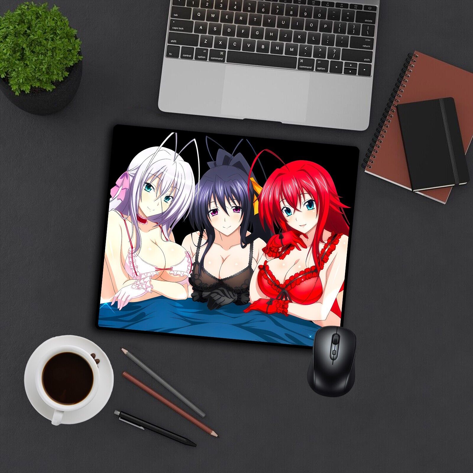 Sexy Rias Gremory Computer Anime Mouse Pad Mat Keyboard Desk Non Slip 9.8x11.8in