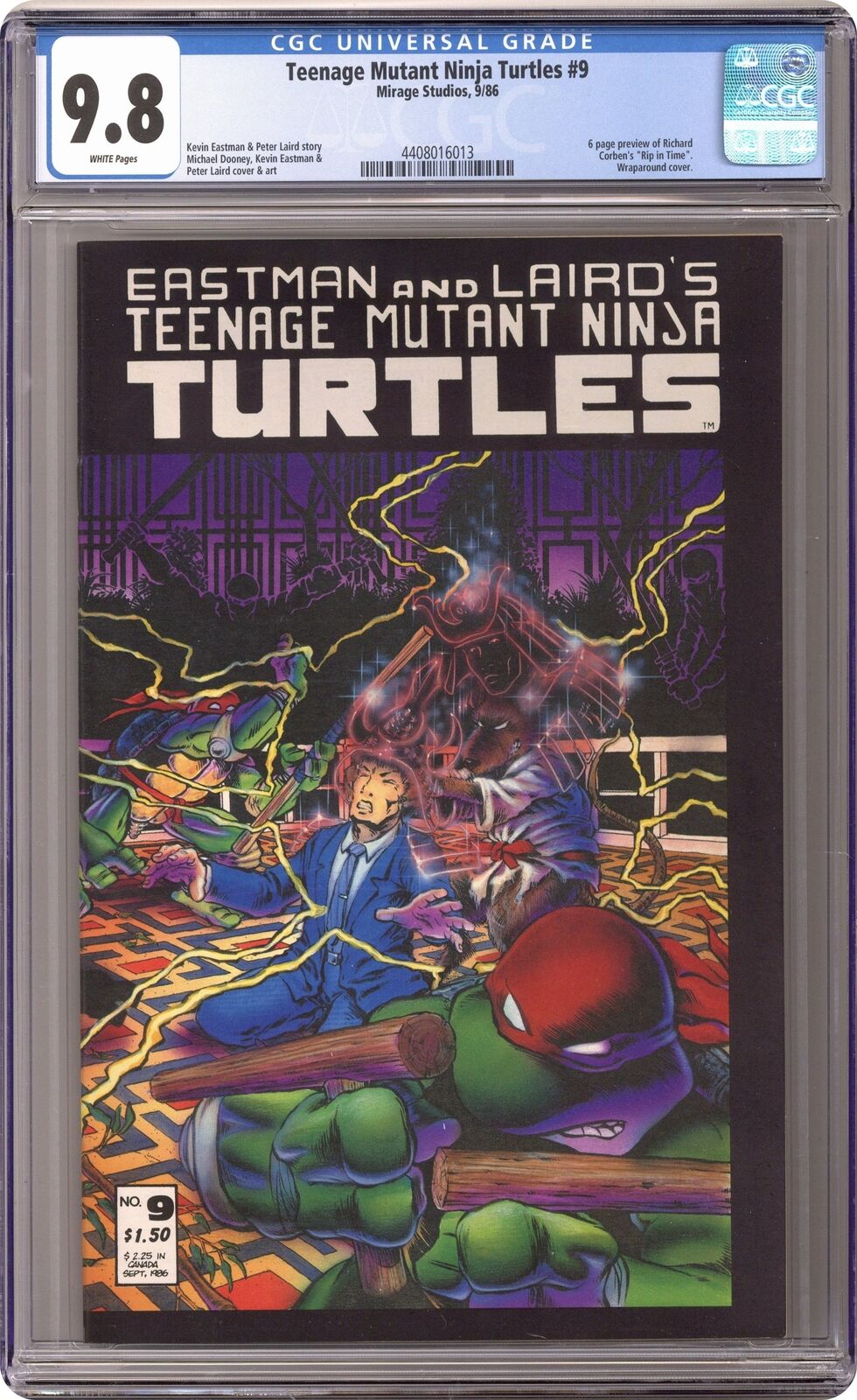 Teenage Mutant Ninja Turtles #9 CGC 9.8 1986 4408016013