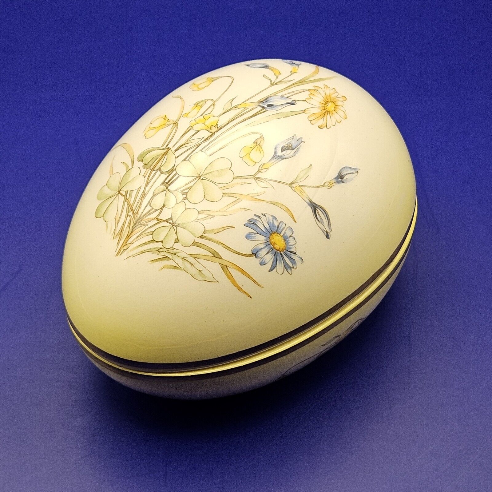 Vintage Royal Worcester Spode Lidded Egg-shaped Trinket for Ringtons