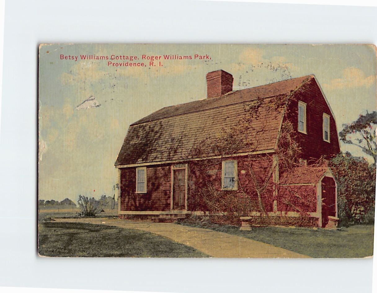Postcard Betsy Williams Cottage Roger Williams Park Providence Rhode Island USA