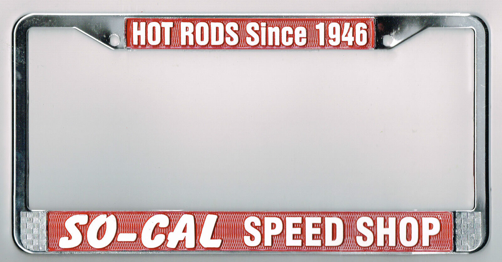 RARE So-Cal Speed Shop Vintage Hot Rod Rat California Dealer License Plate Frame