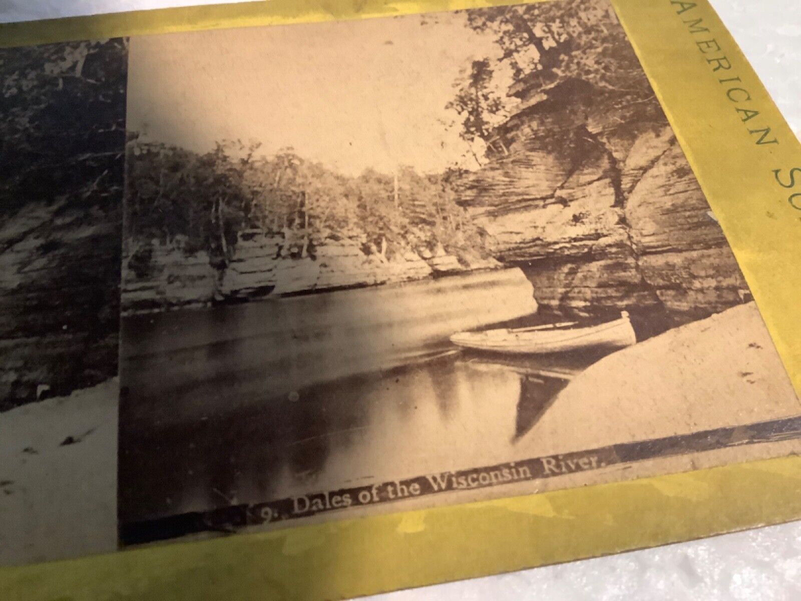 Stereoview American Scenery Dales of the Wisconsin River