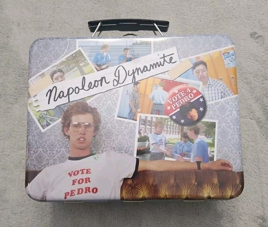 Napoleon Dynamite Metal Small Lunchbox Skills Vote 4 Pedro 2005