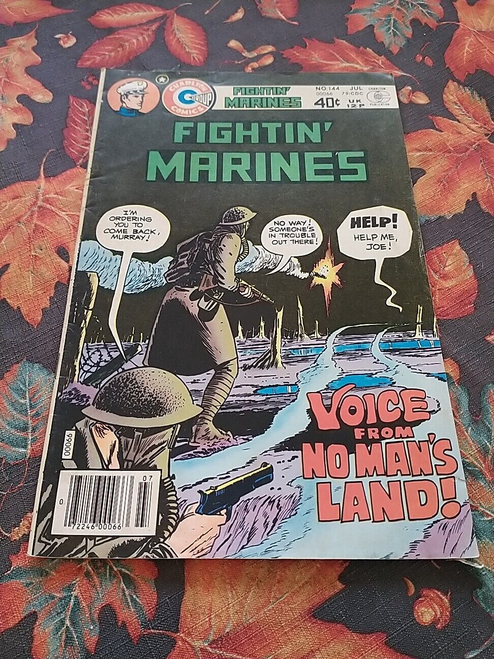 FIGHTIN MARINES CORPS USMC NO 144 VINTAGE MILITARY COMIC BOOK COMBAT WAR ART