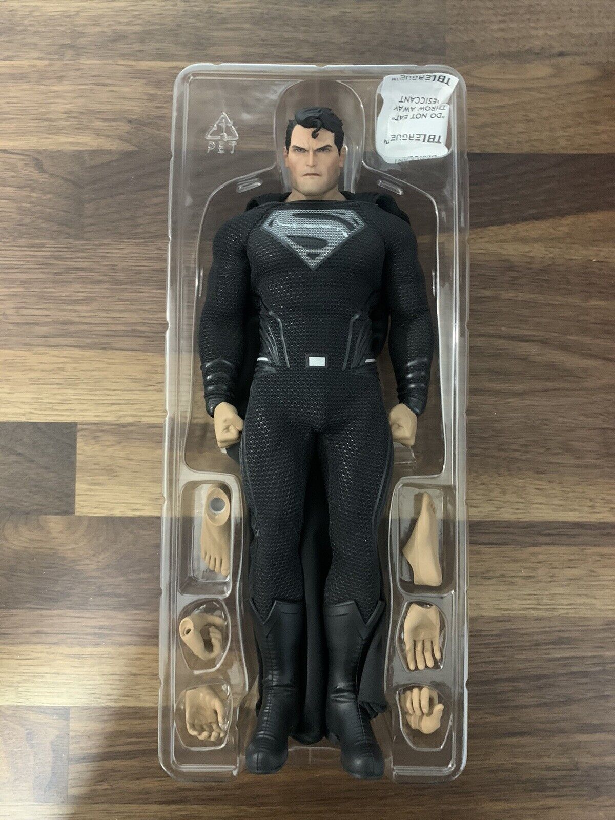 1/6 Black Superman Custom Phicen Body