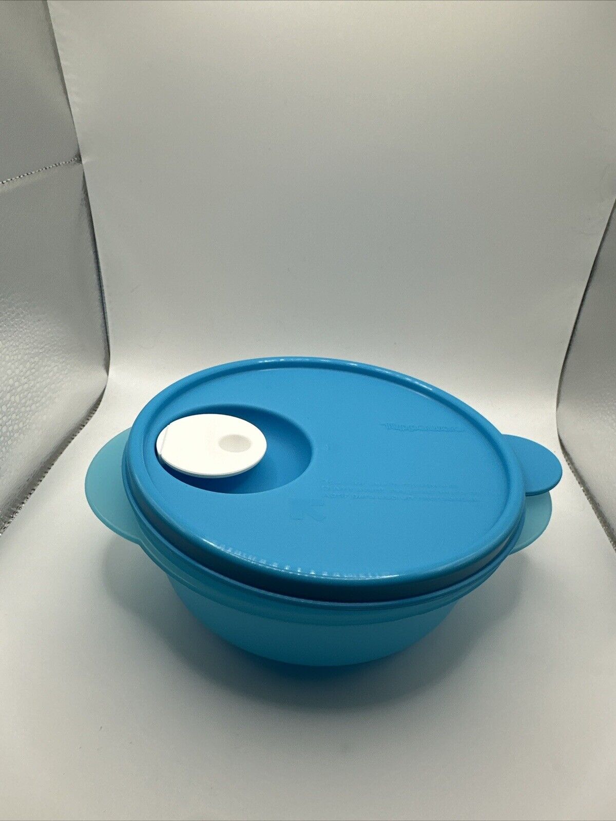 Tupperware CrystalWave Microwave PLUS 1 3/4 cup/400ml Bowl Peacock Blue New