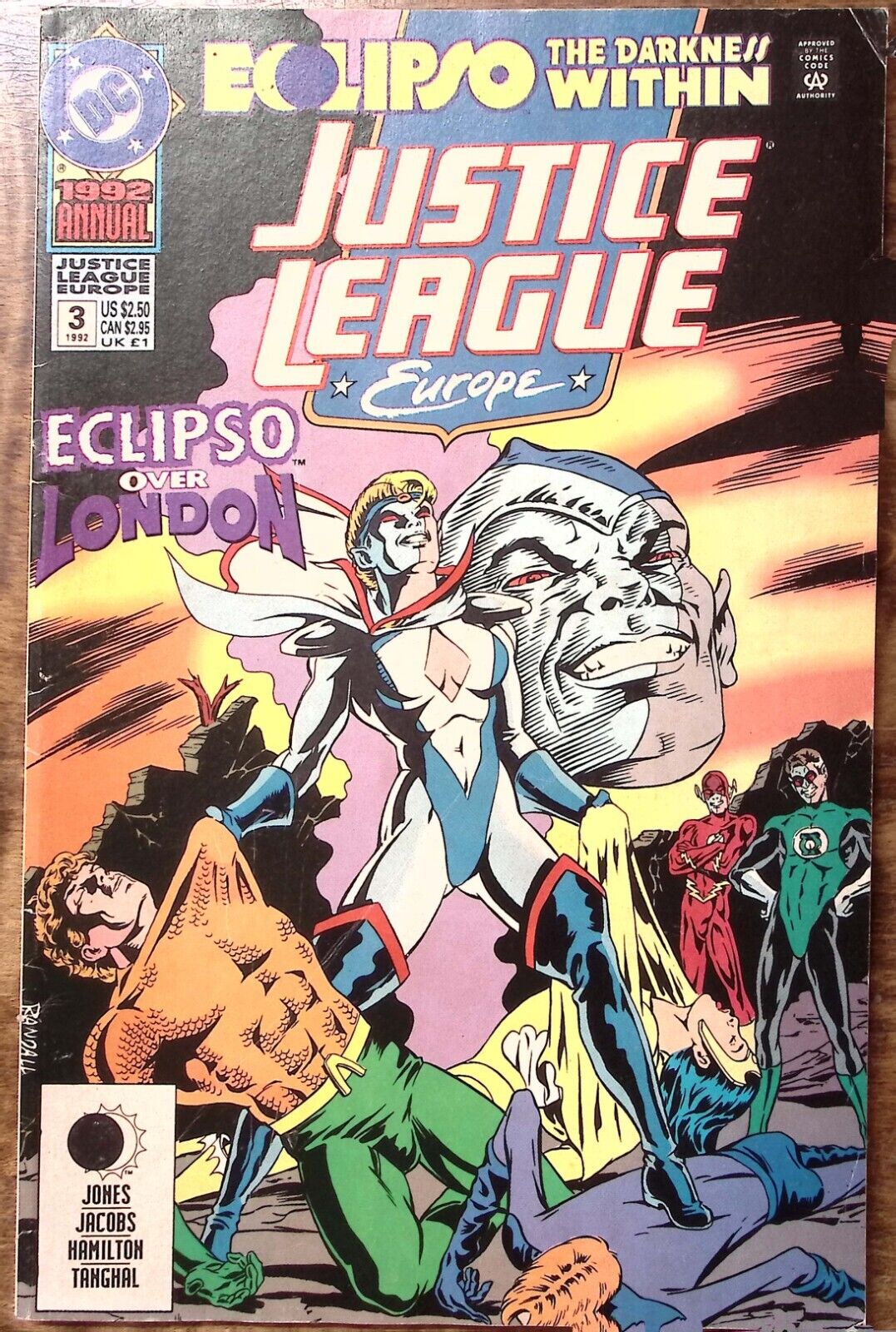 1992 JUSTICE LEAGUE EUROPE 1992 ANNUAL #3 ECLIPSO OVER LONDON DC COMICS Z3235