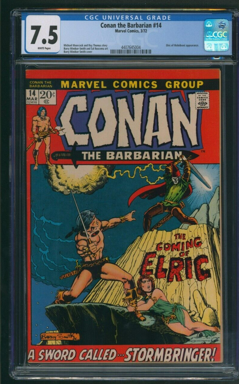 Conan the Barbarian #14 CGC 7.5 1st app. Elric of Melnibone Marvel Comics 1972