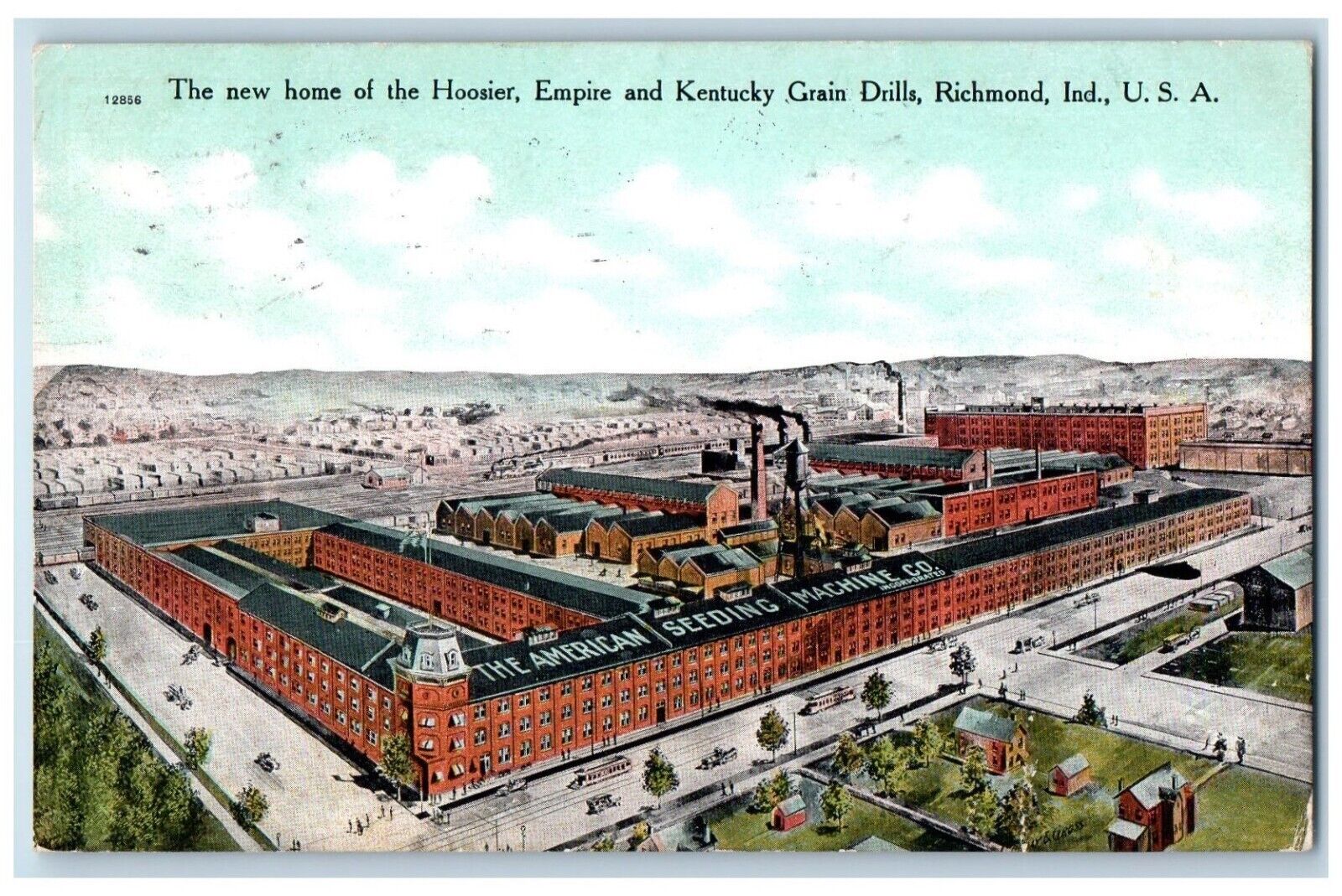 c1910\'s The New Home Of Hoosier Empire Kentucky Grain Dills Richmond IN Postcard