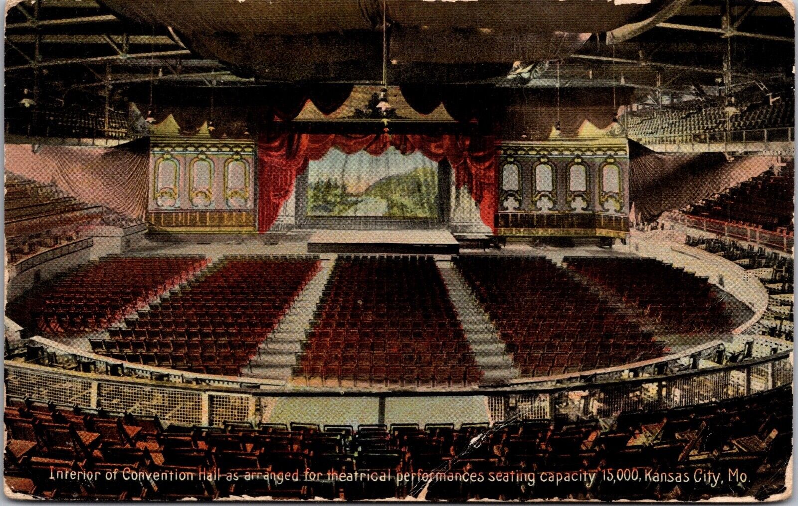 PC Interior of Convention Hall Theatrical Performance in Kansas City, Missouri