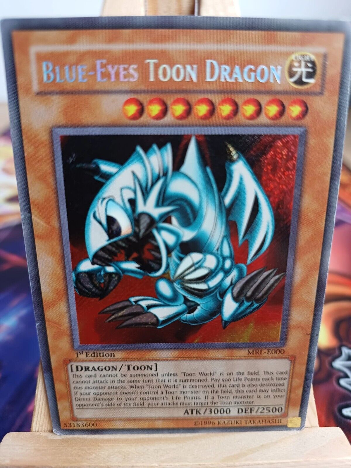 Blue Eyes Toon Dragon MRL-E000 1st Secret Edition Rare VG IN YUGIOH