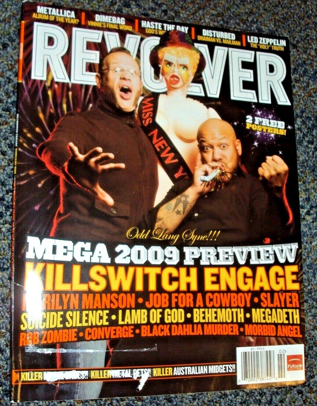 Revolver Magazine February 2008 Killswitch Engage Marilyn Manson Slayer Morbid