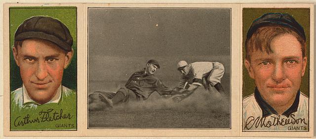 Photo:Arthur Fletcher/C. Mathewson, New York Giants, 1912