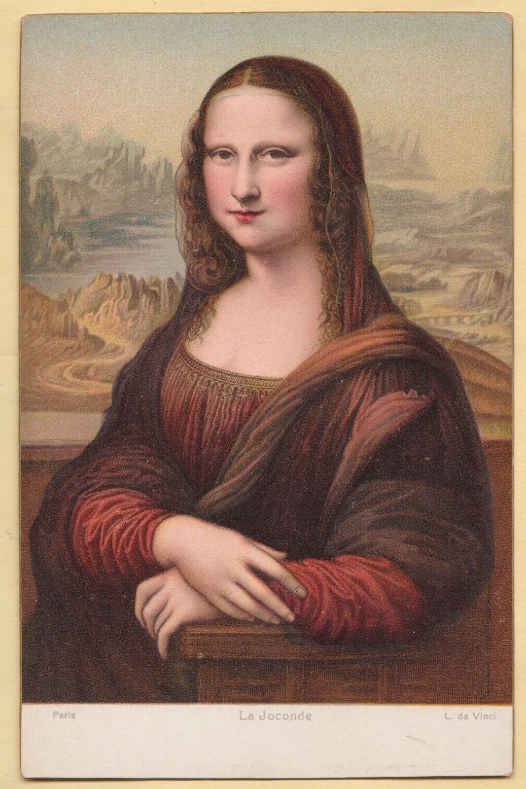Mona Lisa Postcard Rotograph Germany Vintage No 29878