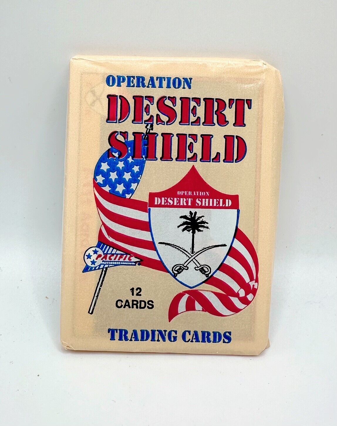 1991 Operation Desert Shield Sealed 12 Pack Trading Card - Pacific - Military