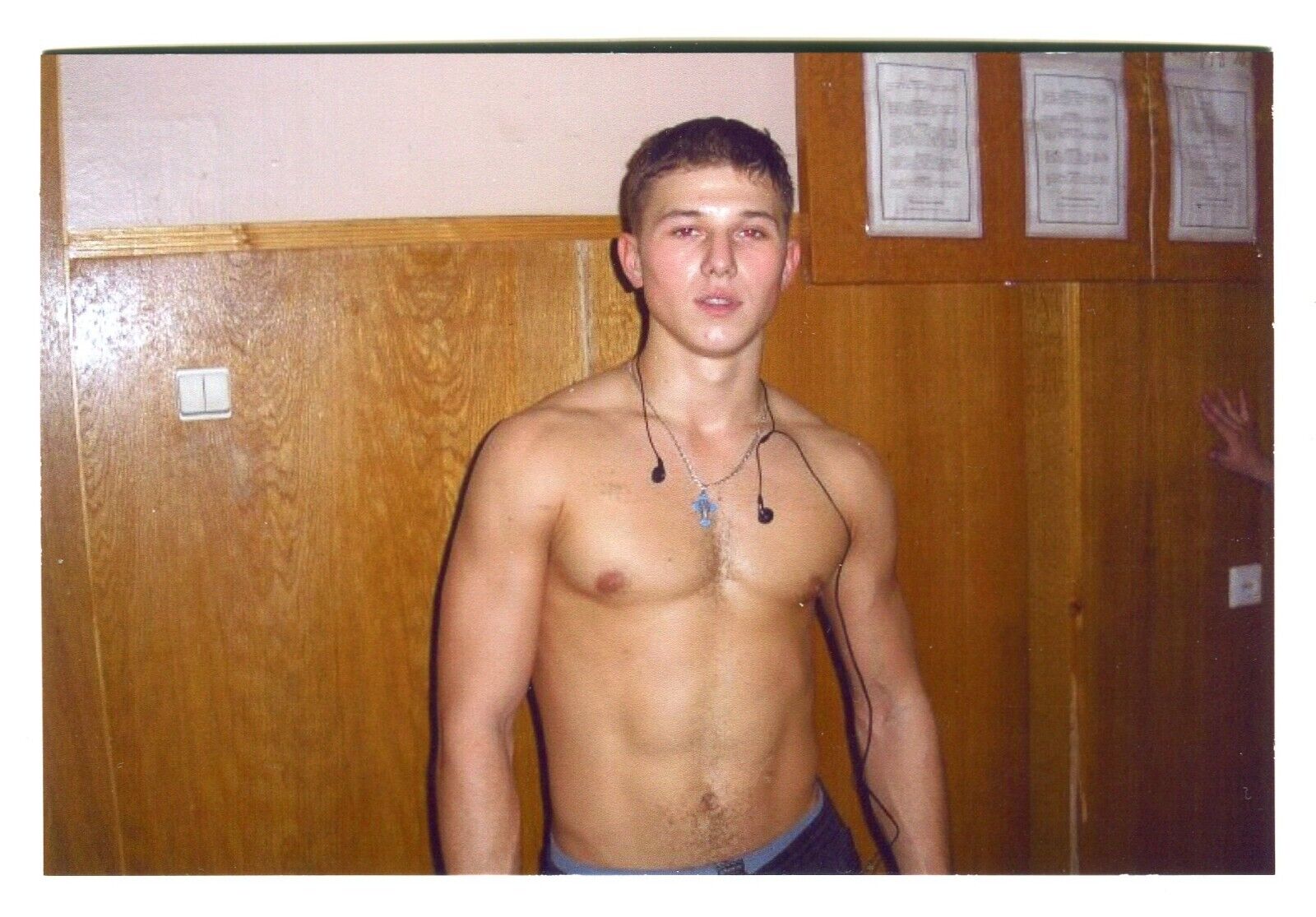 REPRINT 2000's Shirtless Handsome young man naked gay russian photo