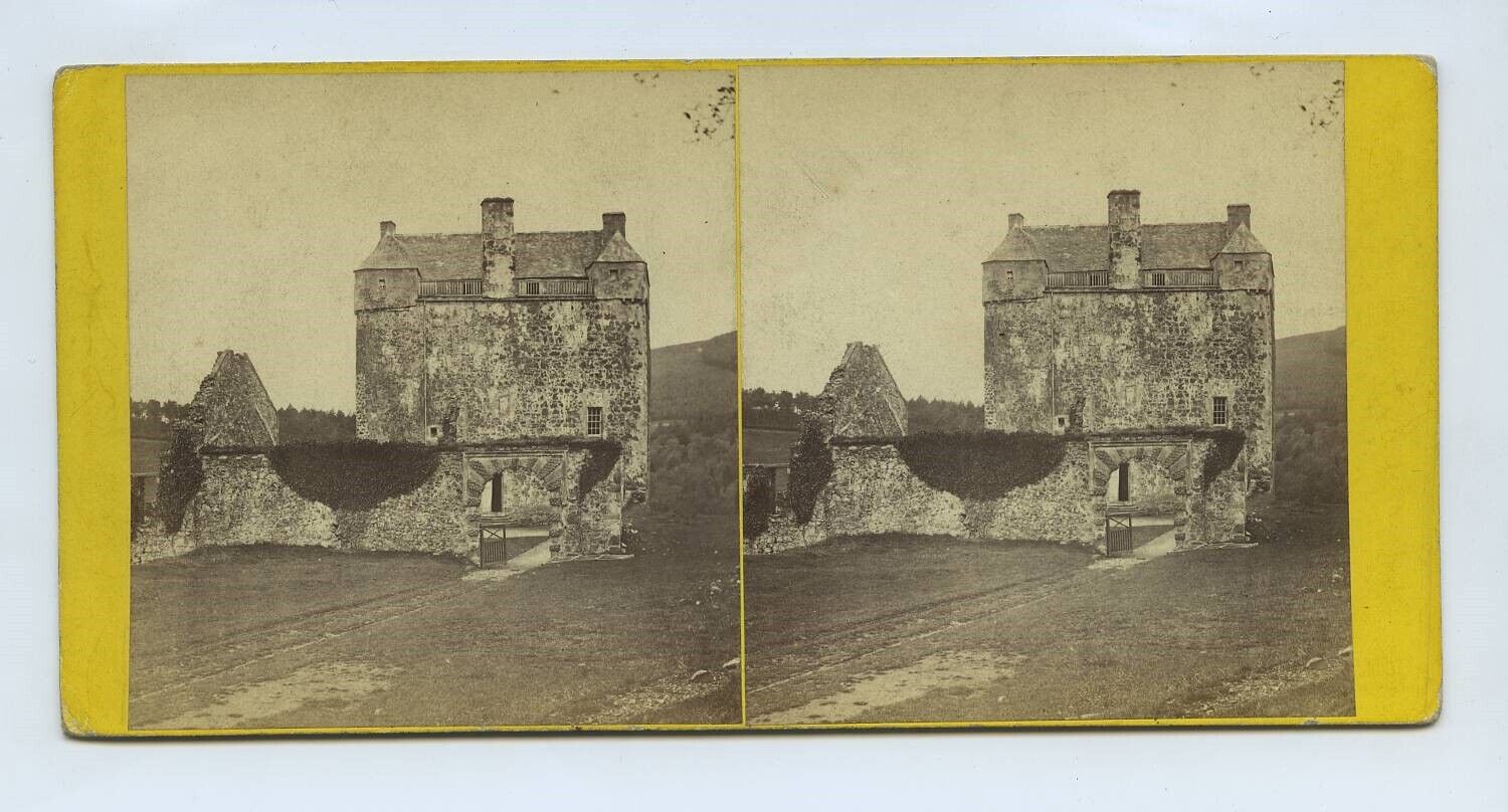 Neidpath Castle Scotland By Archibald Burns c1860s Stereoview