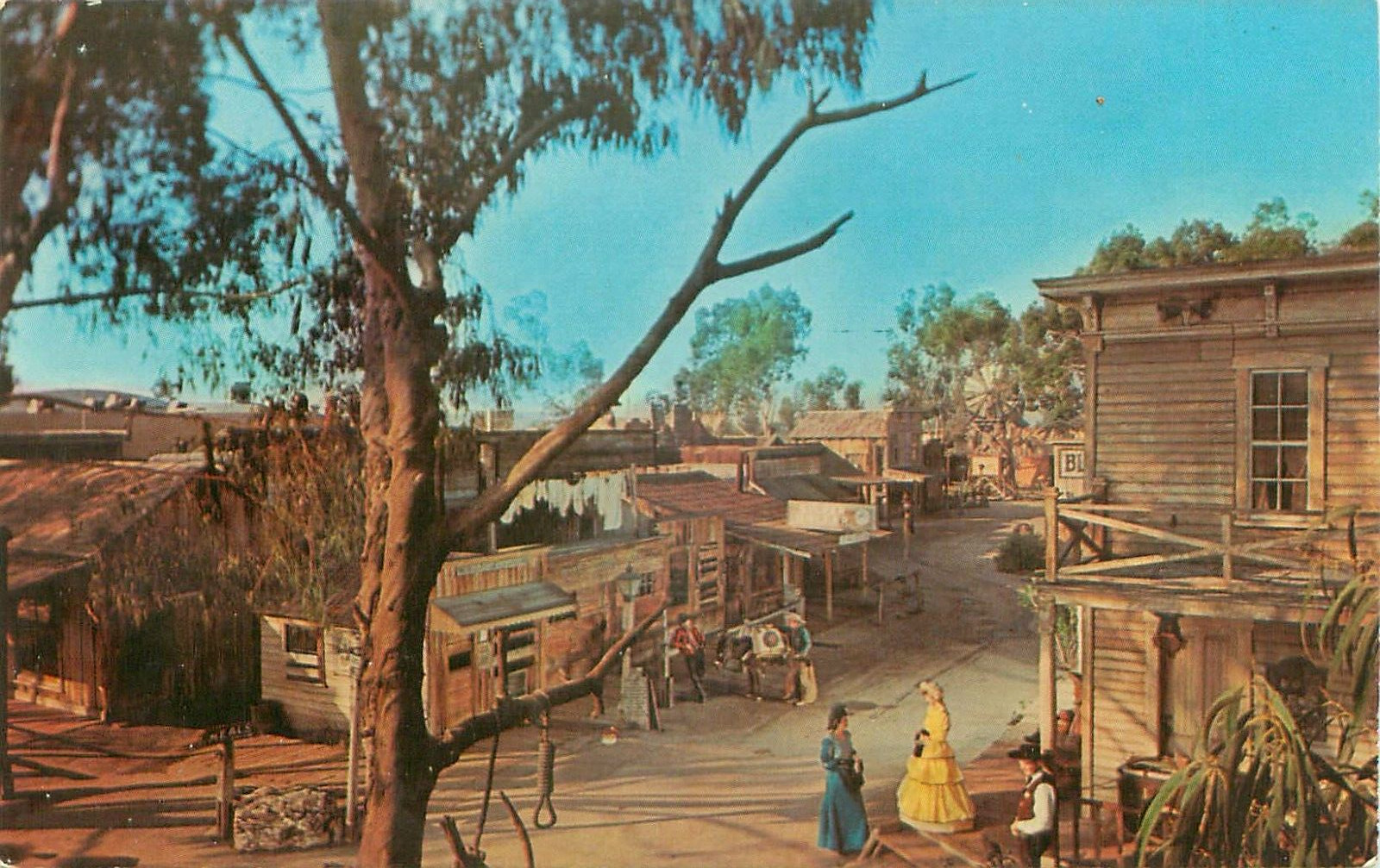 Main St. Knott\'s Berry Farm/Ghost Town Buena Park CA. Vintage Postcard