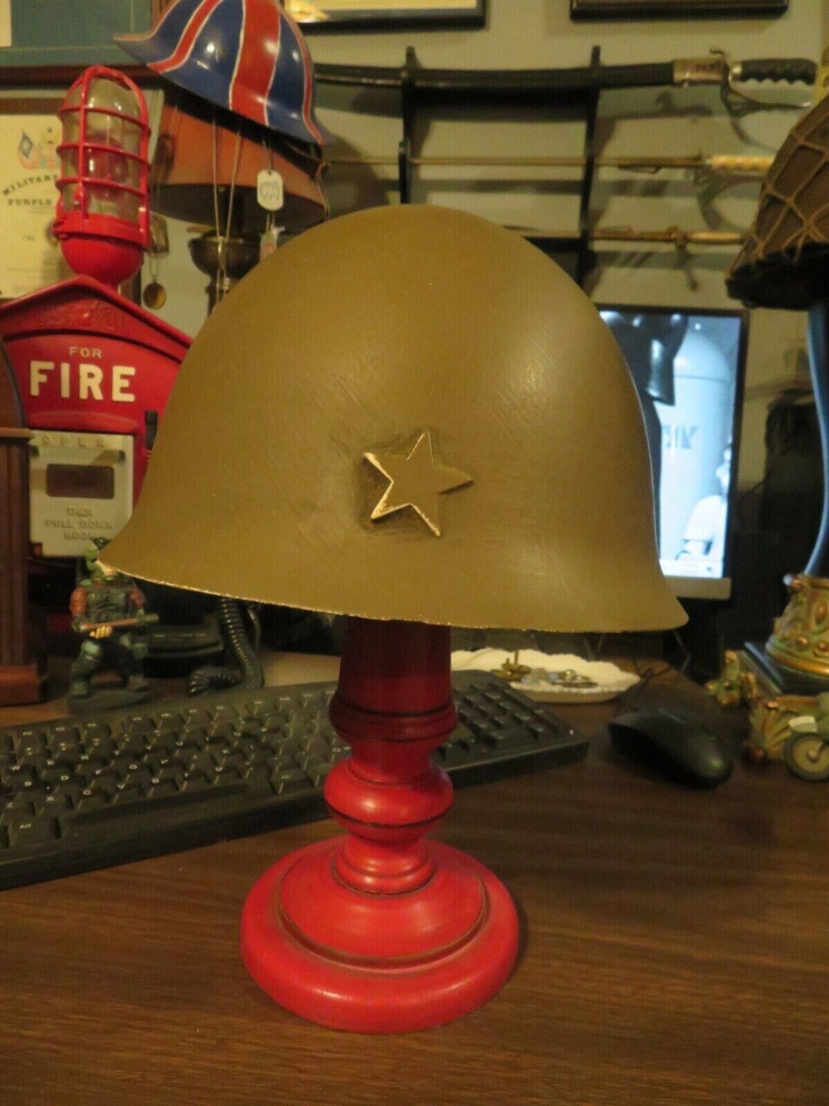 WWII Former Japanese Army Iron Cap Helmet Military WW2 IJA