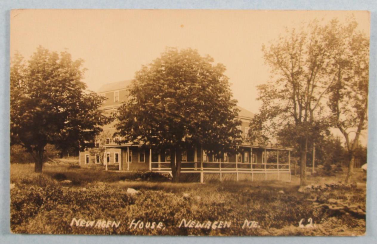 RPPC Newagen House, Newagen, ME Maine Real Photo Postcard (#4501)