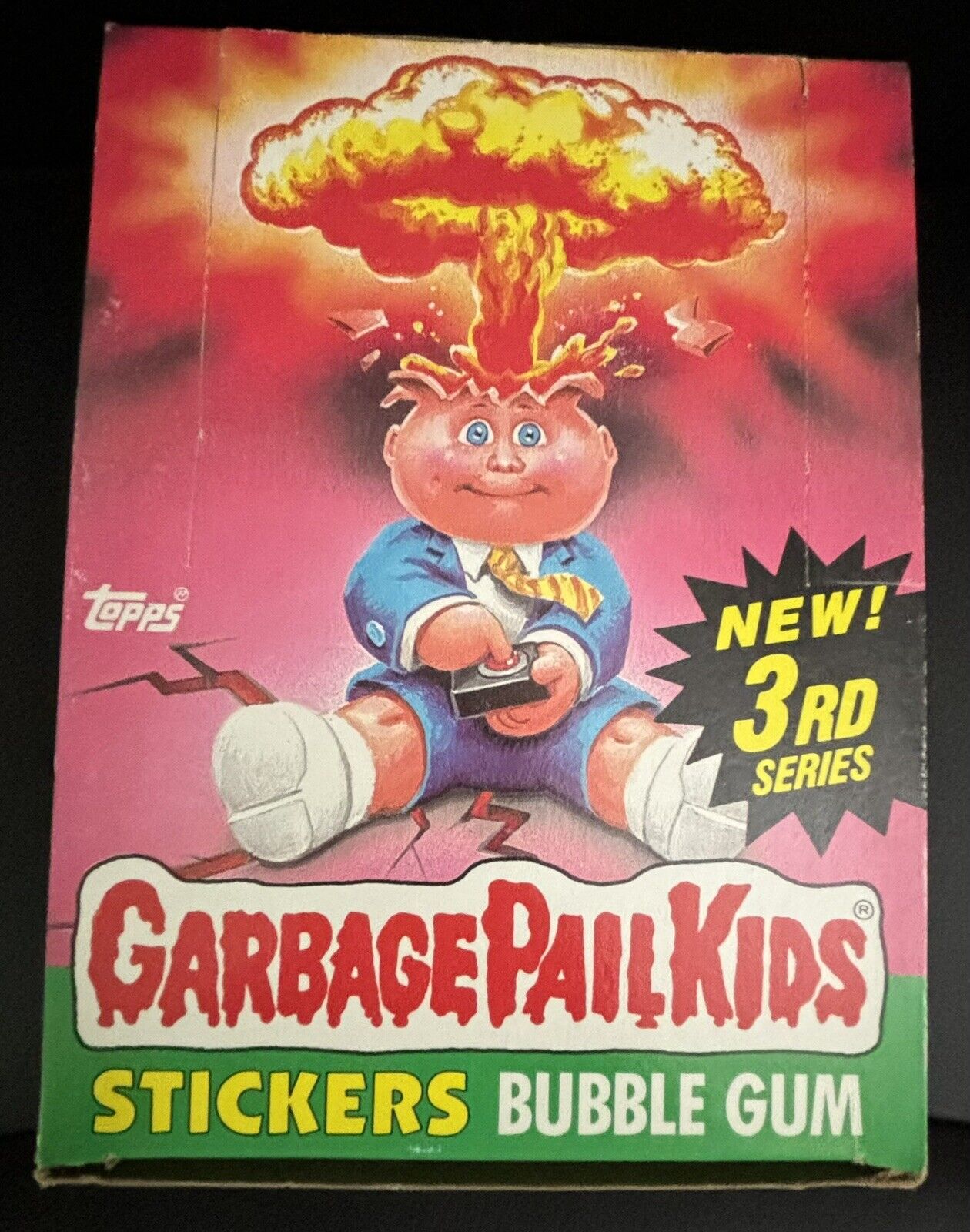 1986 Garbage Pail Kids 3rd Series Box of 48 Unopened Wax Packs in Original Box