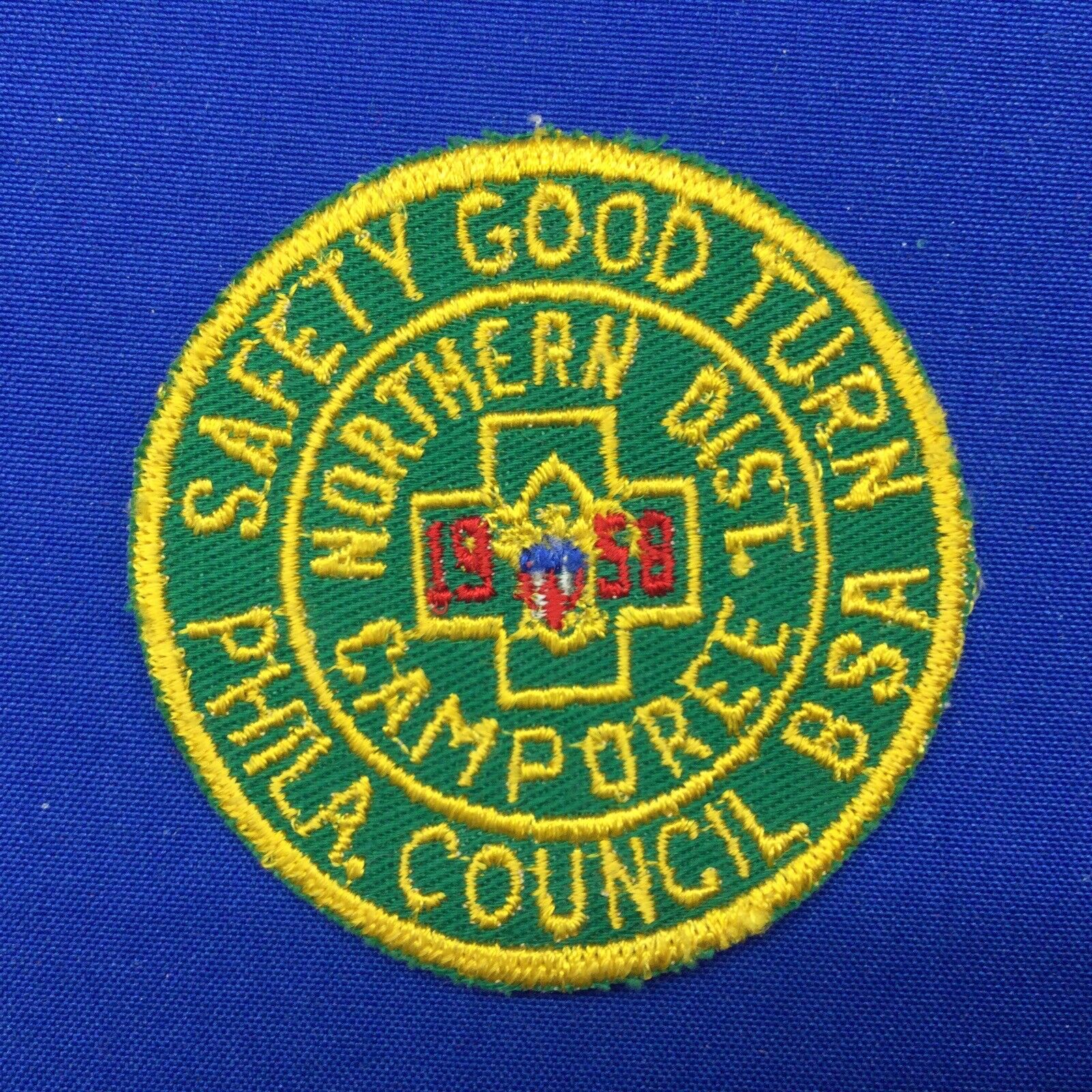 Boy Scout 1958 Philadelphia Council Northern Dist. Camporee Patch 2310B2