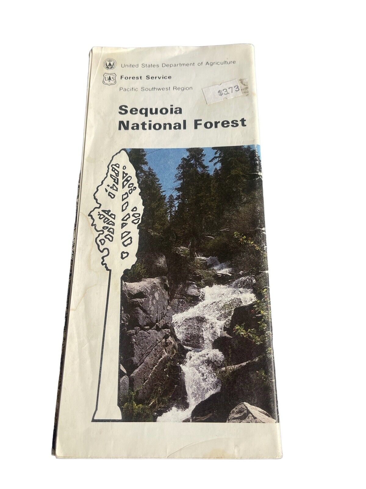 Vintage Sequoia National Forest Service Map US Dept of Agriculture 1981 Camping