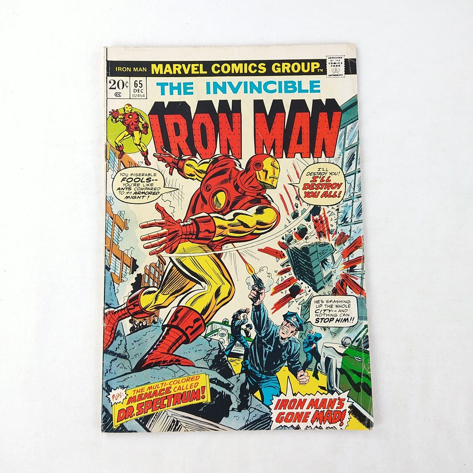 The Invincible Iron Man #65 Dr. Spectrum (1973 Marvel Comics) See Other Comics
