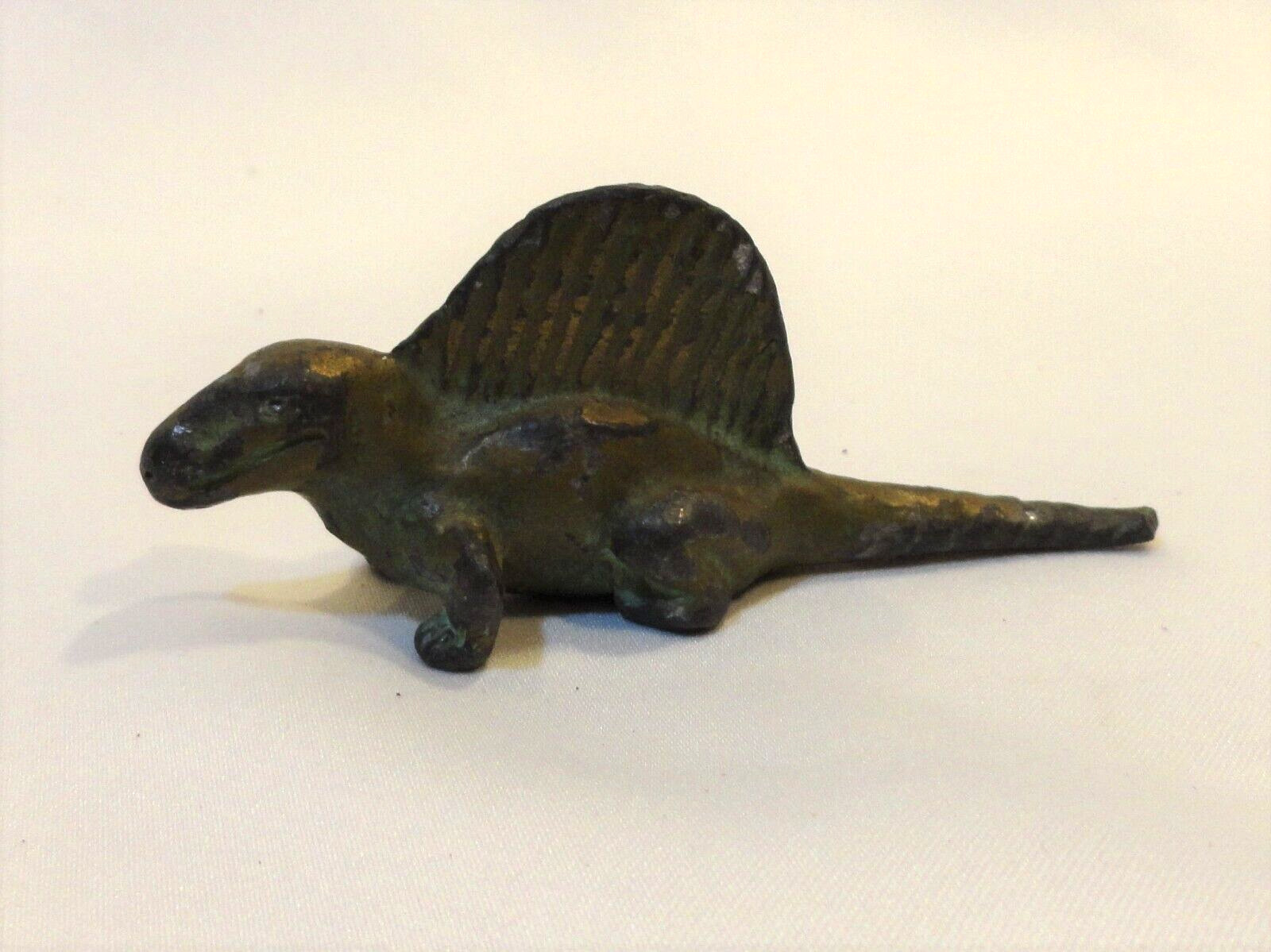 RARE Vintage SRG Metal Dimetrodon Miniature Dinosaur Toy Figure Figurine 3.5\
