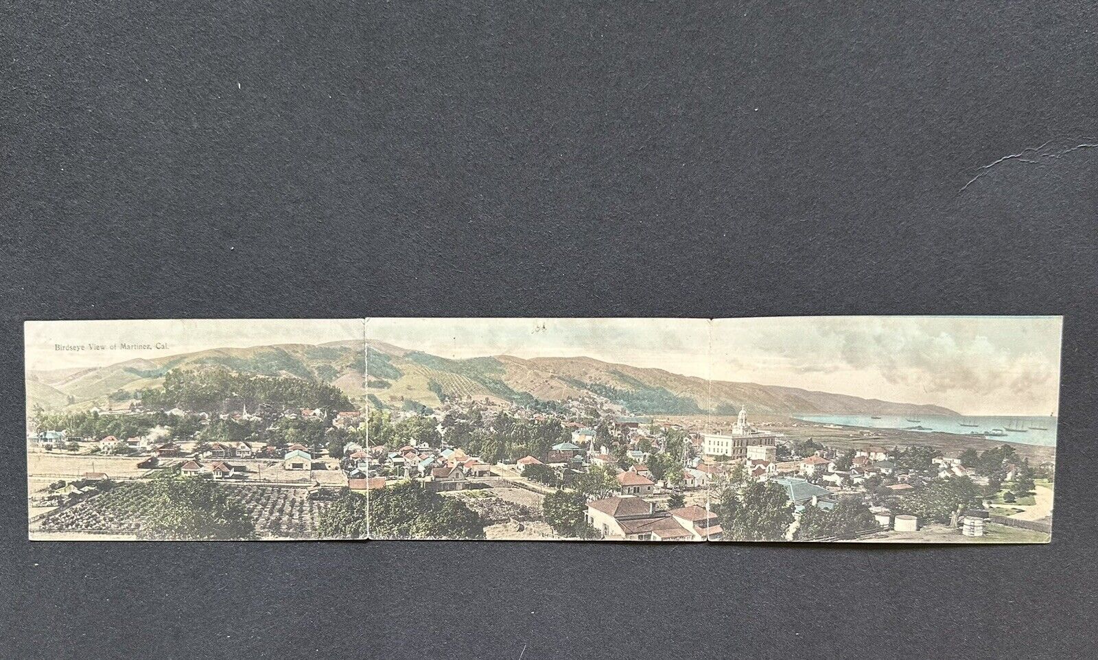 Postcard Birdseye View of Martinez, CA California Panorama Card R62