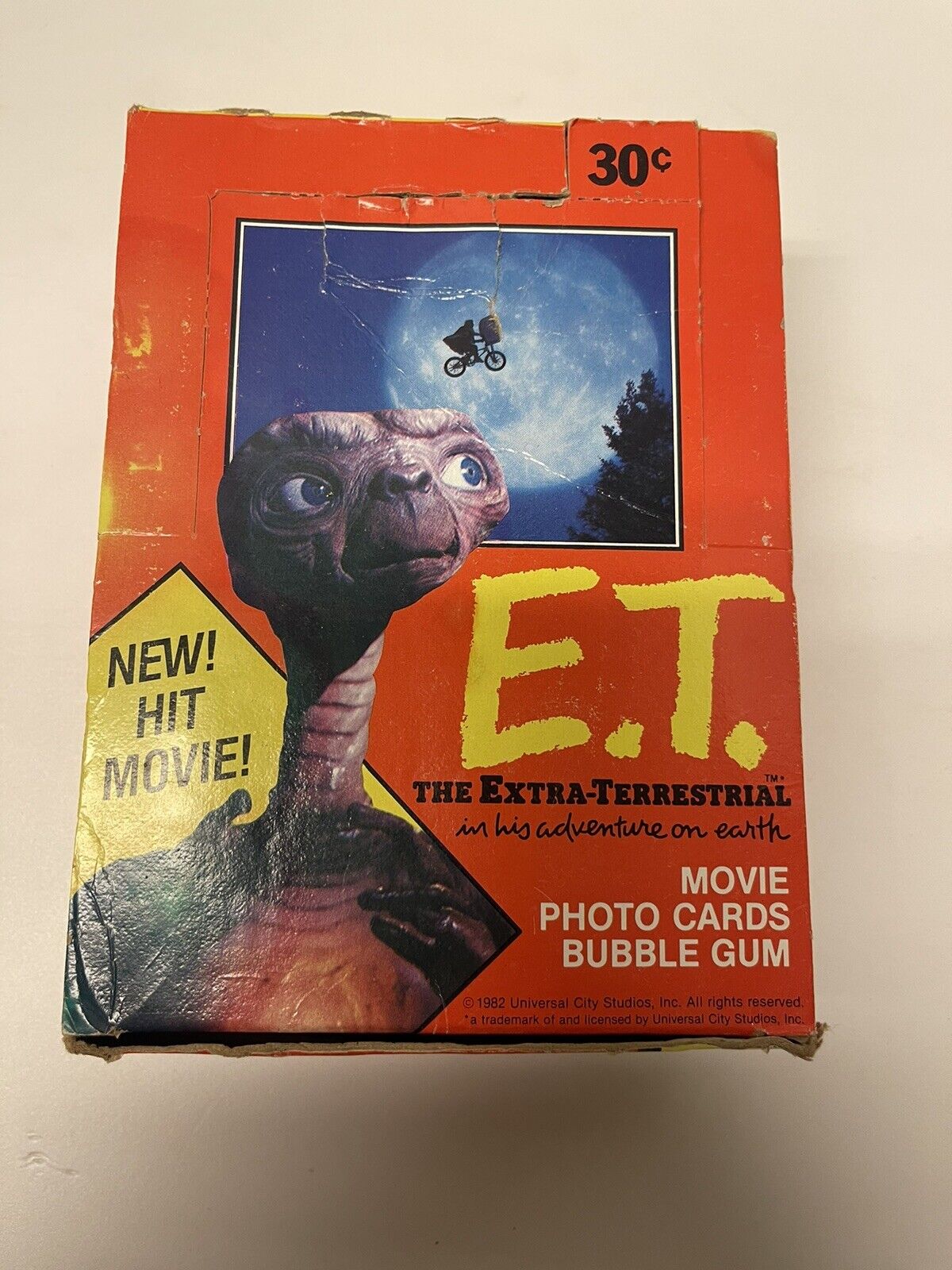 1982 TOPPS E.T. Extra Terrestrial Movie Trading Cards Wax Box 36 SEALED Packs