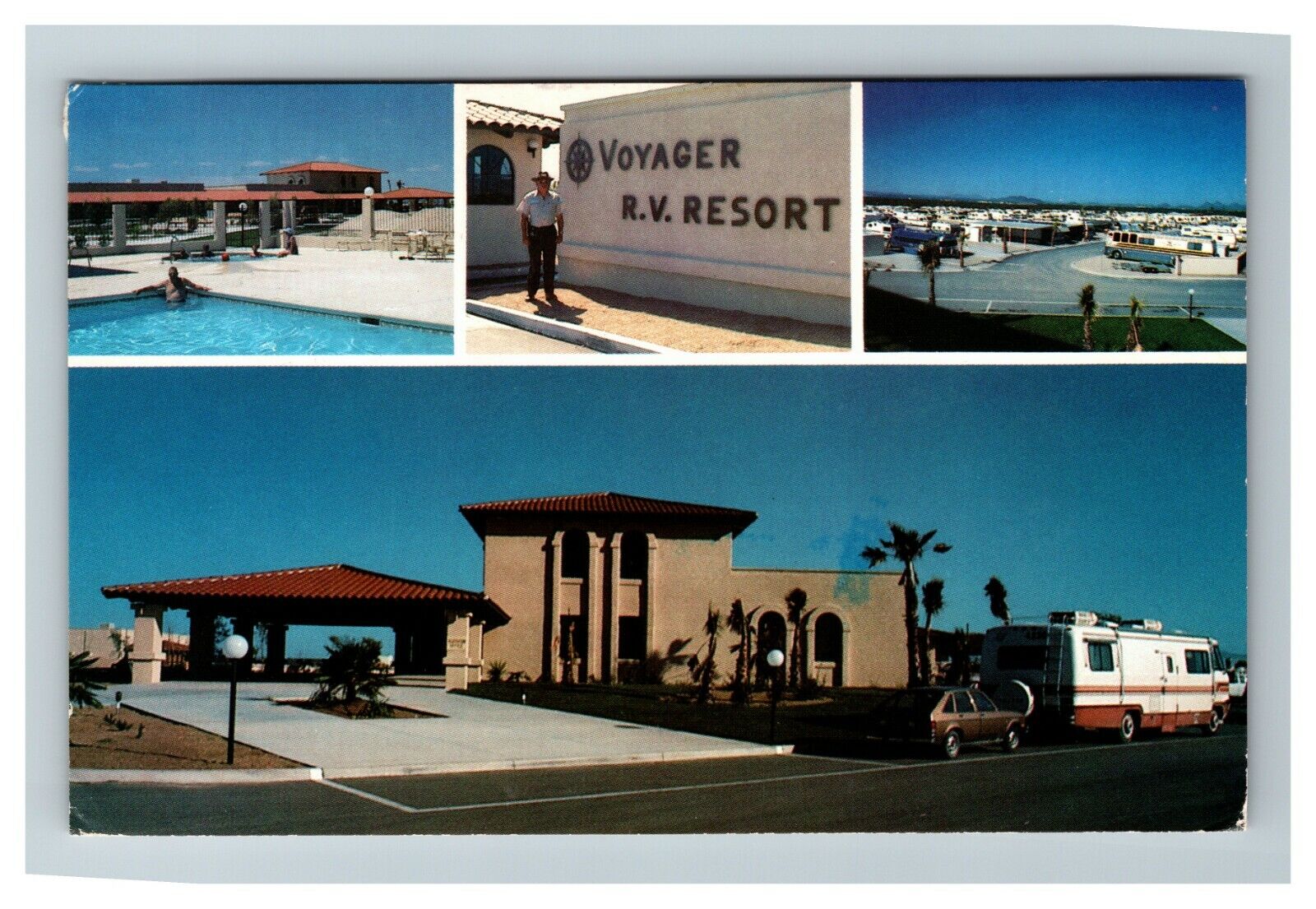 Voyager RV Resort, Tucson AZ c1989 Vintage Postcard