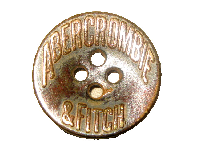 Antique 1920\'s Abercrombie & Fitch Metal Clothing Button 3/4\