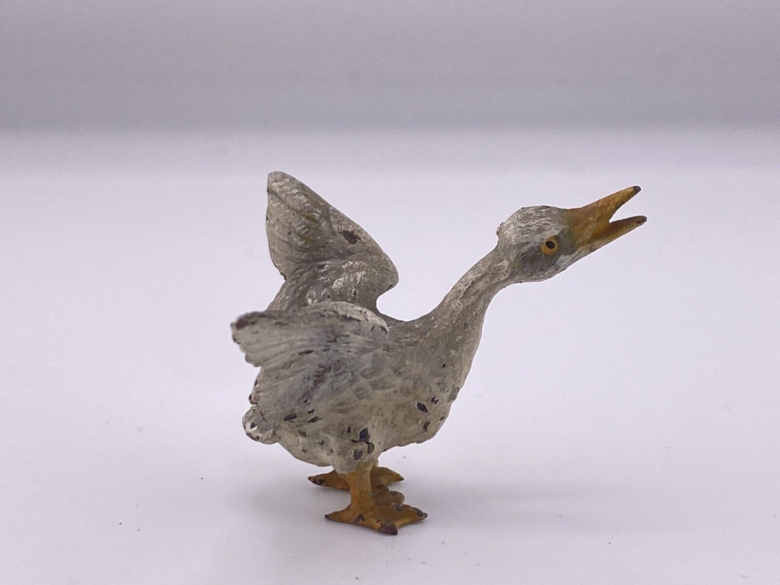 Gorgeous Antique Austrian Vienna Cold Painted Bronze Duck
