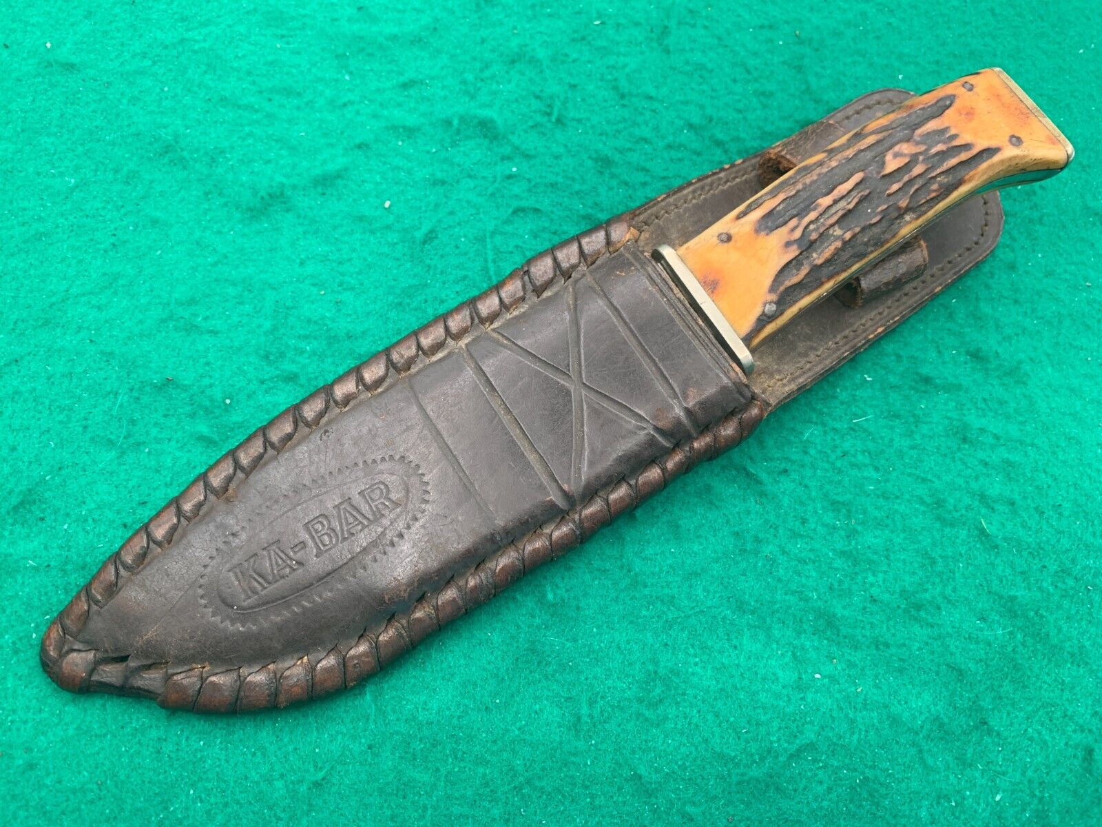 1923-1937 STAG KA-BAR Big Union Cut Co Olean NY HUNTING knife sheath 2