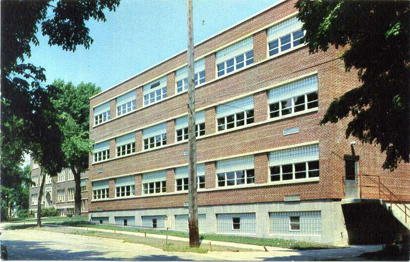 Fort Atkinson Wisconsin High School 1964 Vintage Postcard