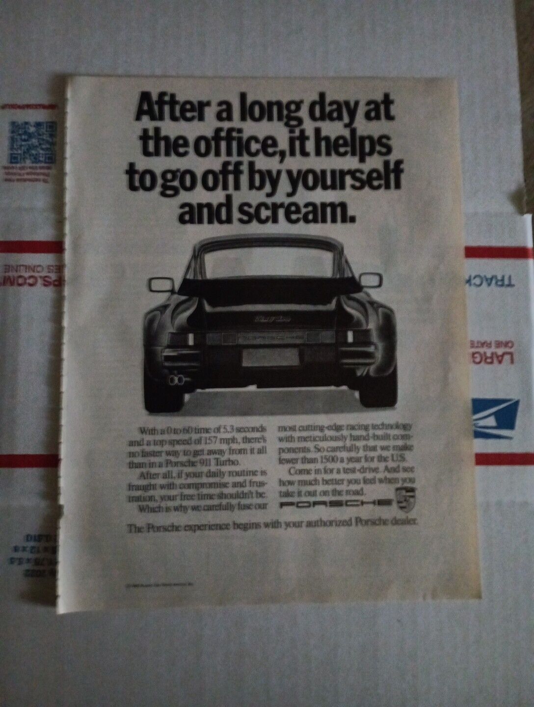 1989 Porsche 911 Print Ad