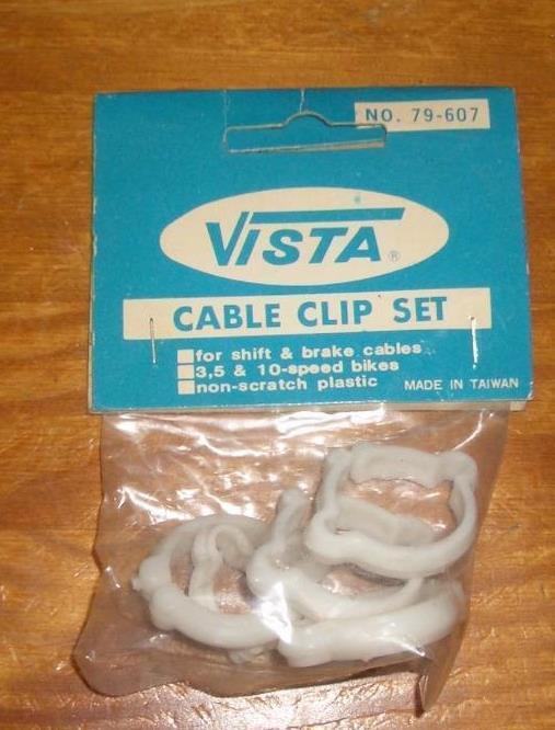 NOS Vintage Vista NOS Road Bike Plastic Cable Clamp Assortment